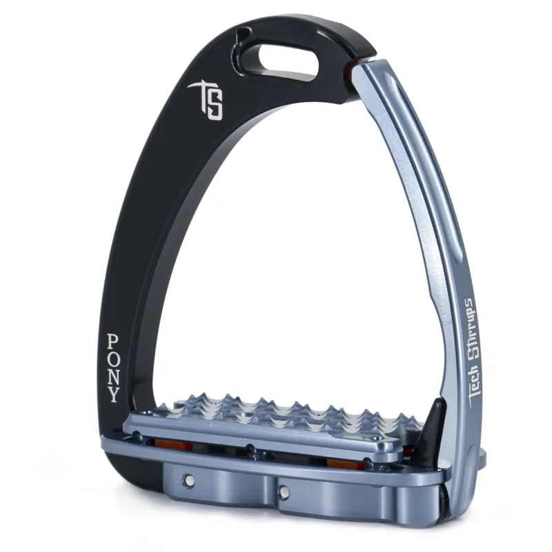 Tech Stirrups Venice Pony Plus - Black/Titanium